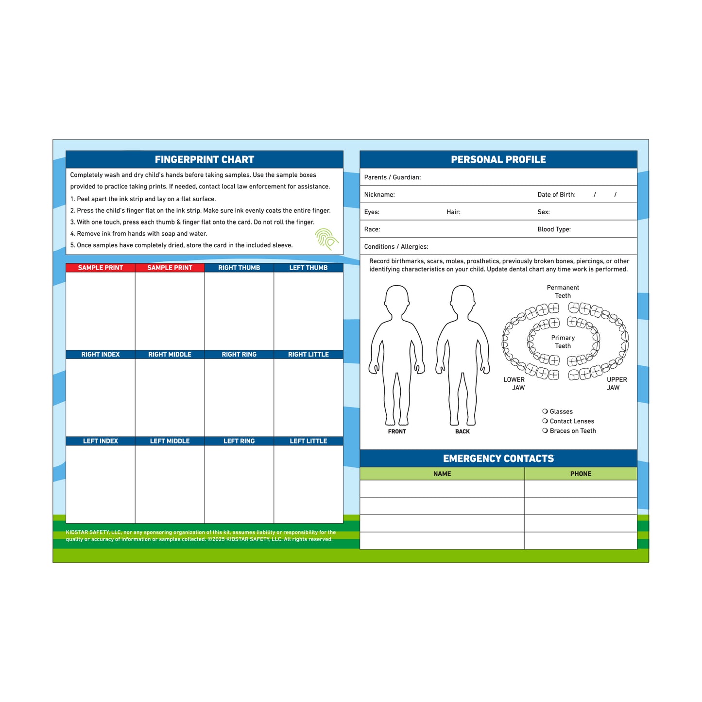 Complete Child ID Kits Custom
