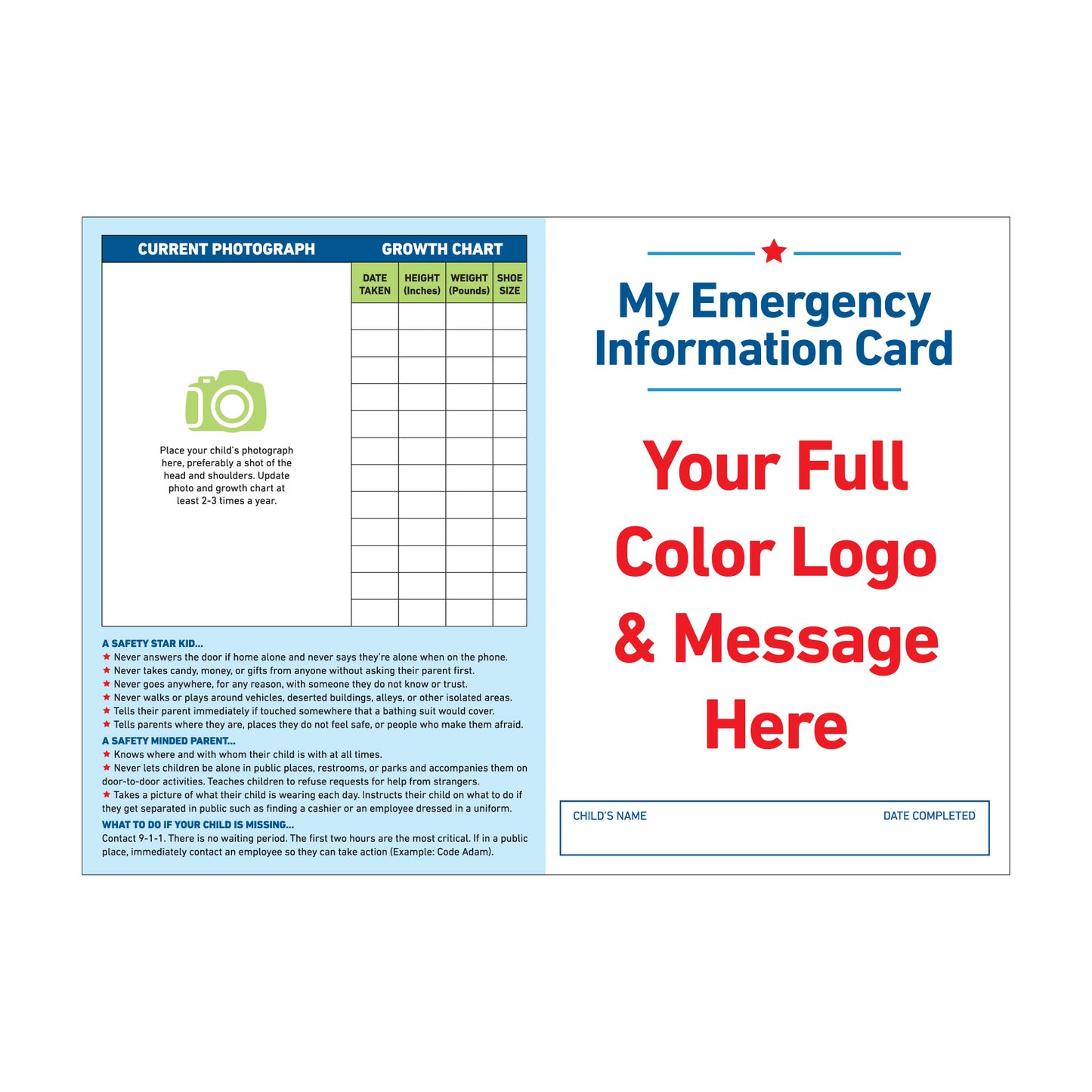 Child Fingerprint Kits Standard