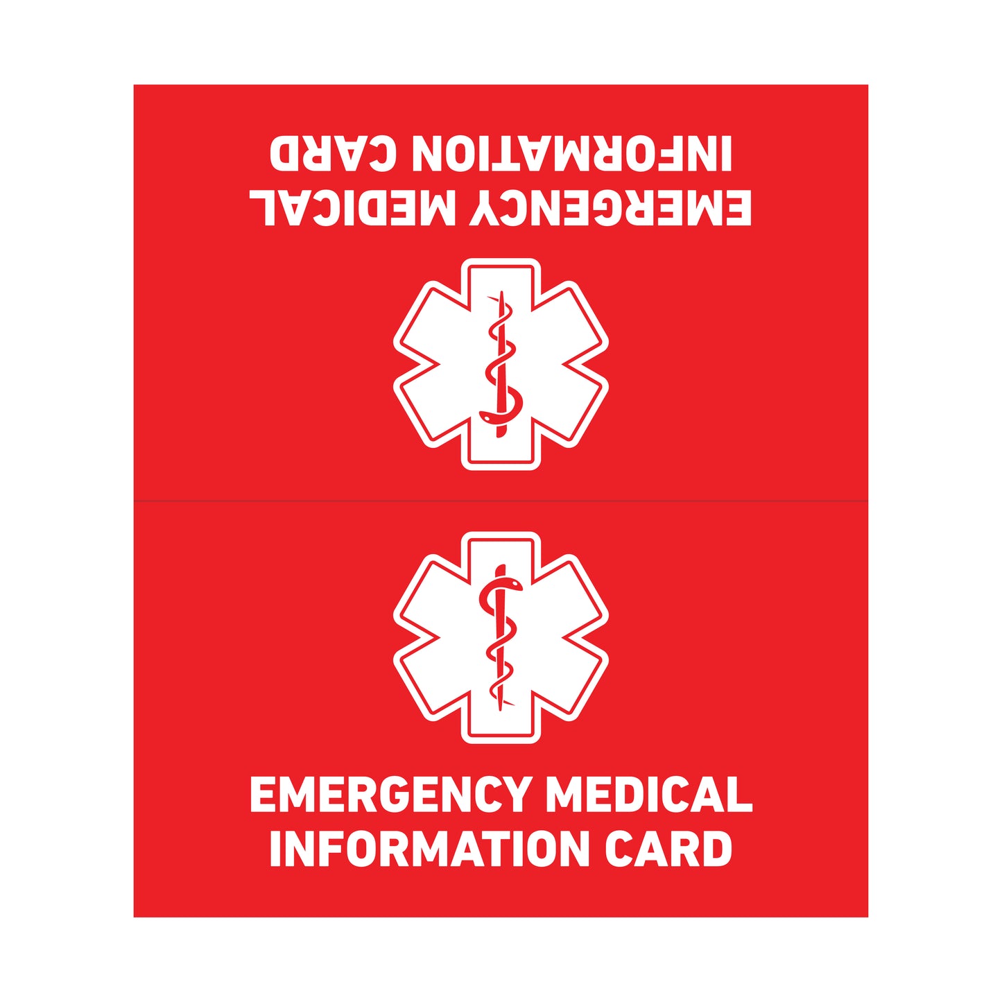 In Case of Emergency (ICE) Cards Standard