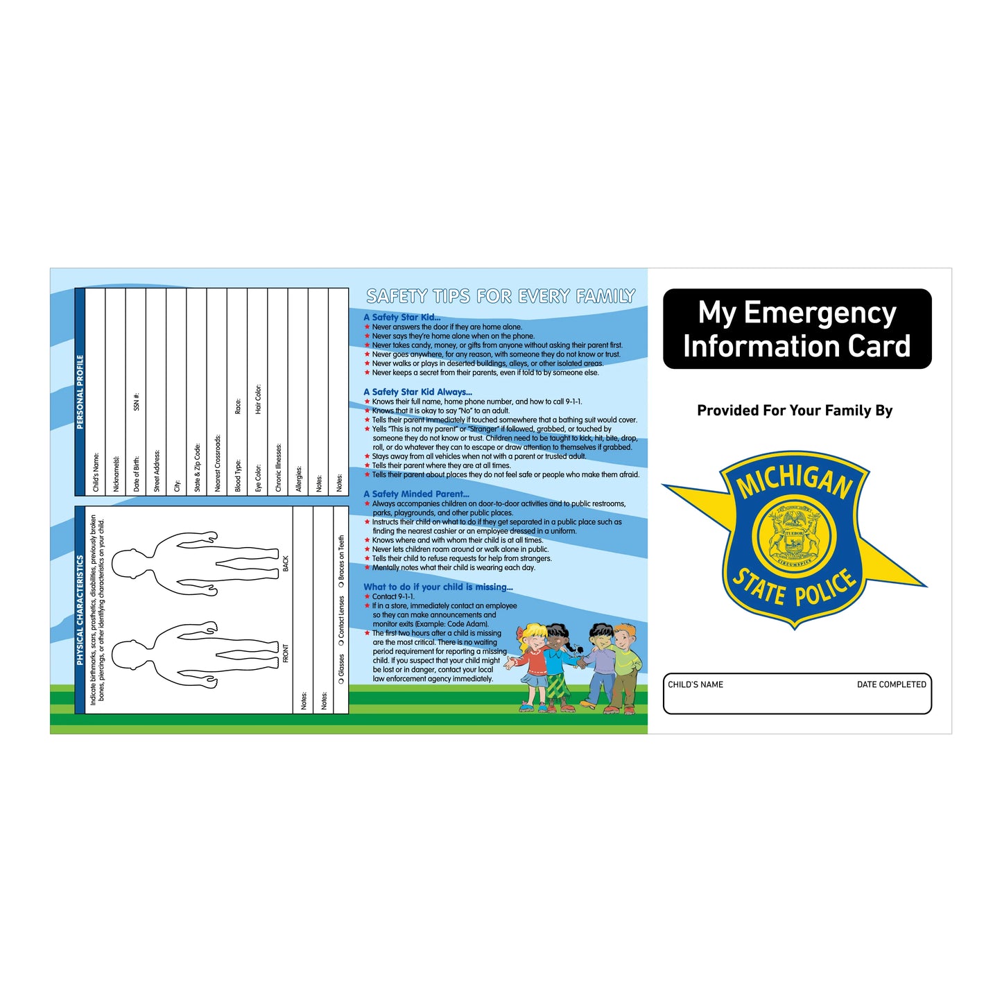 Complete Child ID Kits Custom
