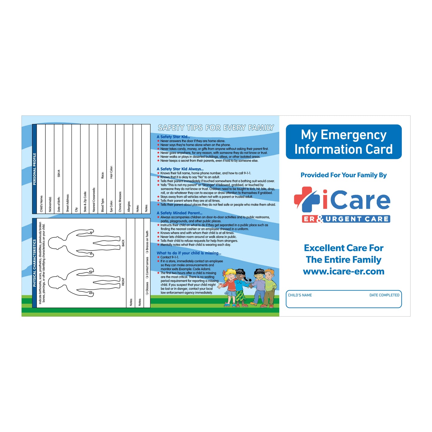 Complete Child ID Kits Custom