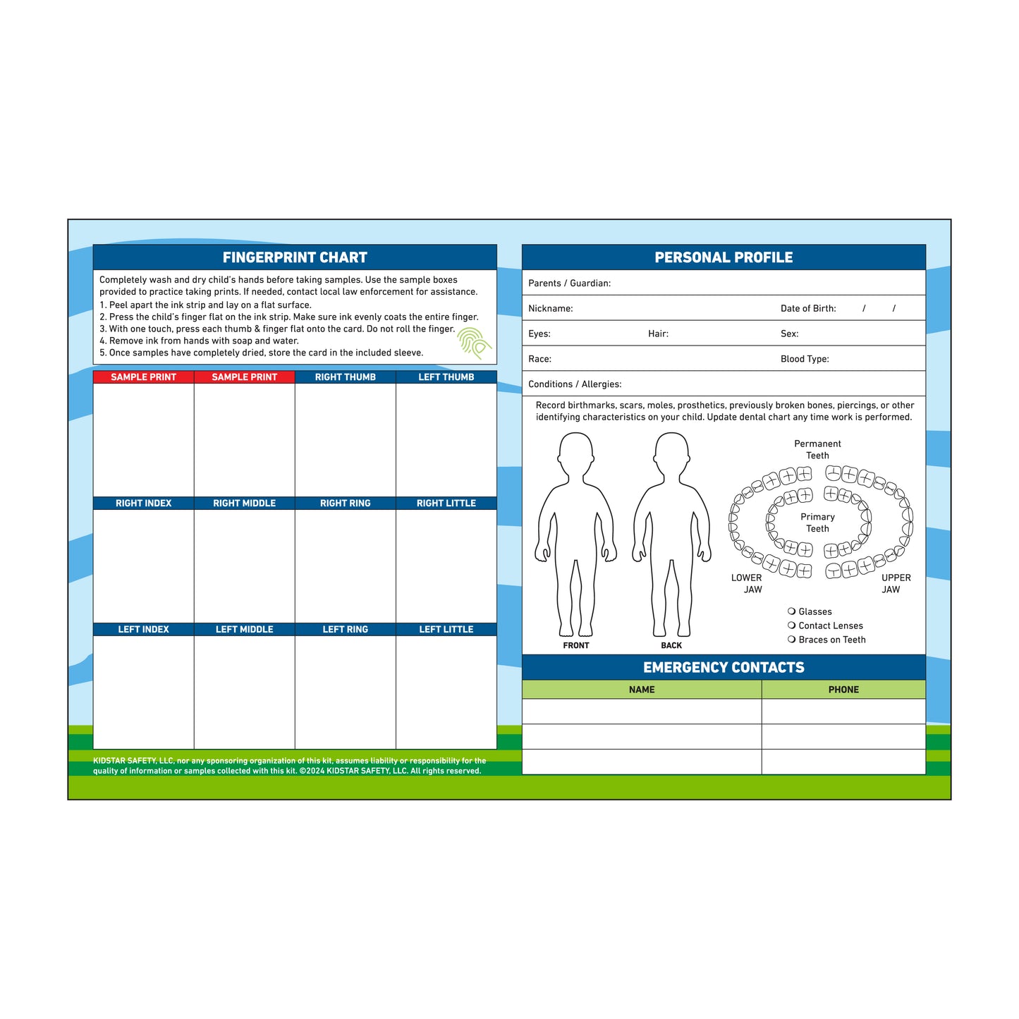 Black and Missing Foundation/Traffic Sales and Profit Free Child ID Kits