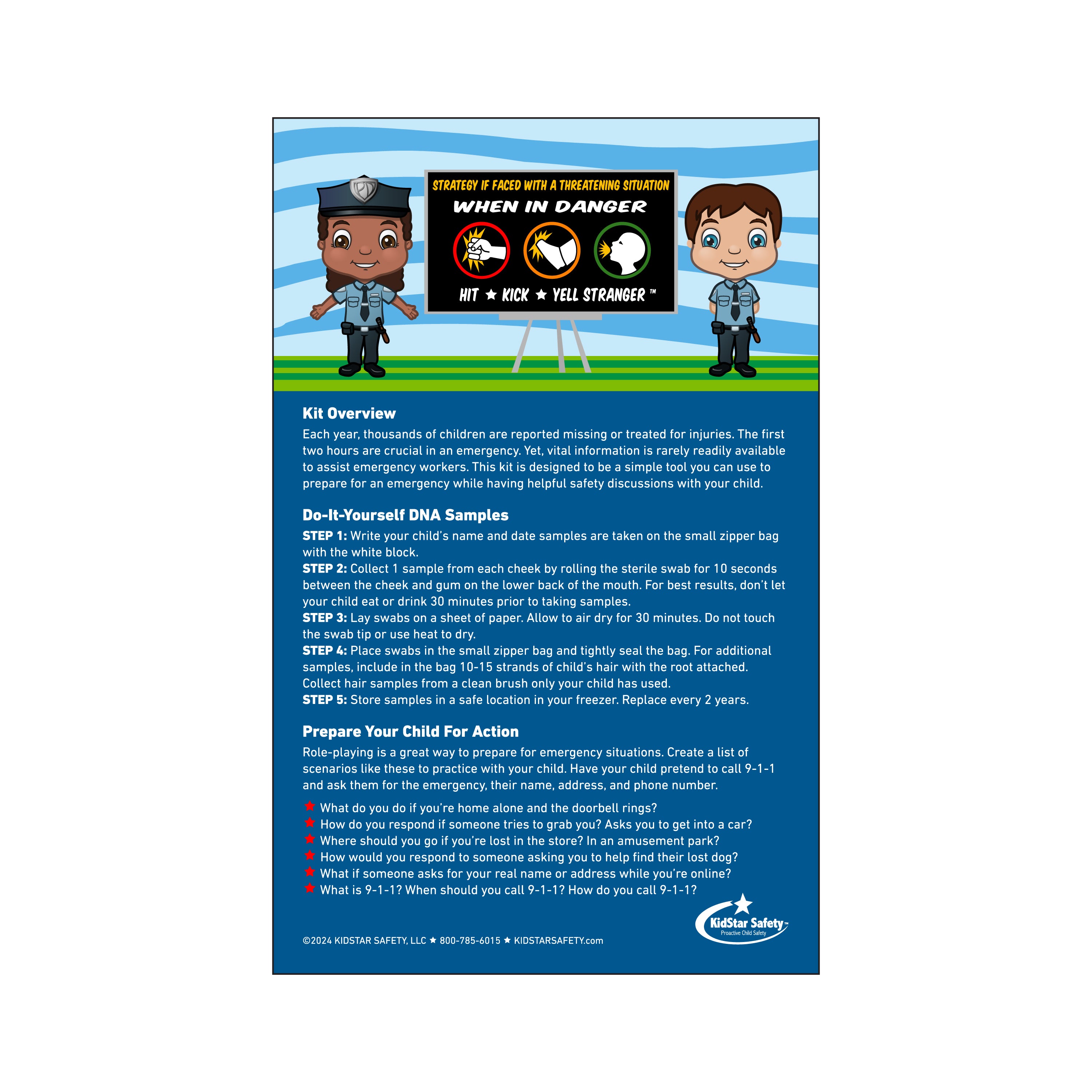 Child ID Kits | Fingerprinting & DNA Samples – KidStar Safety
