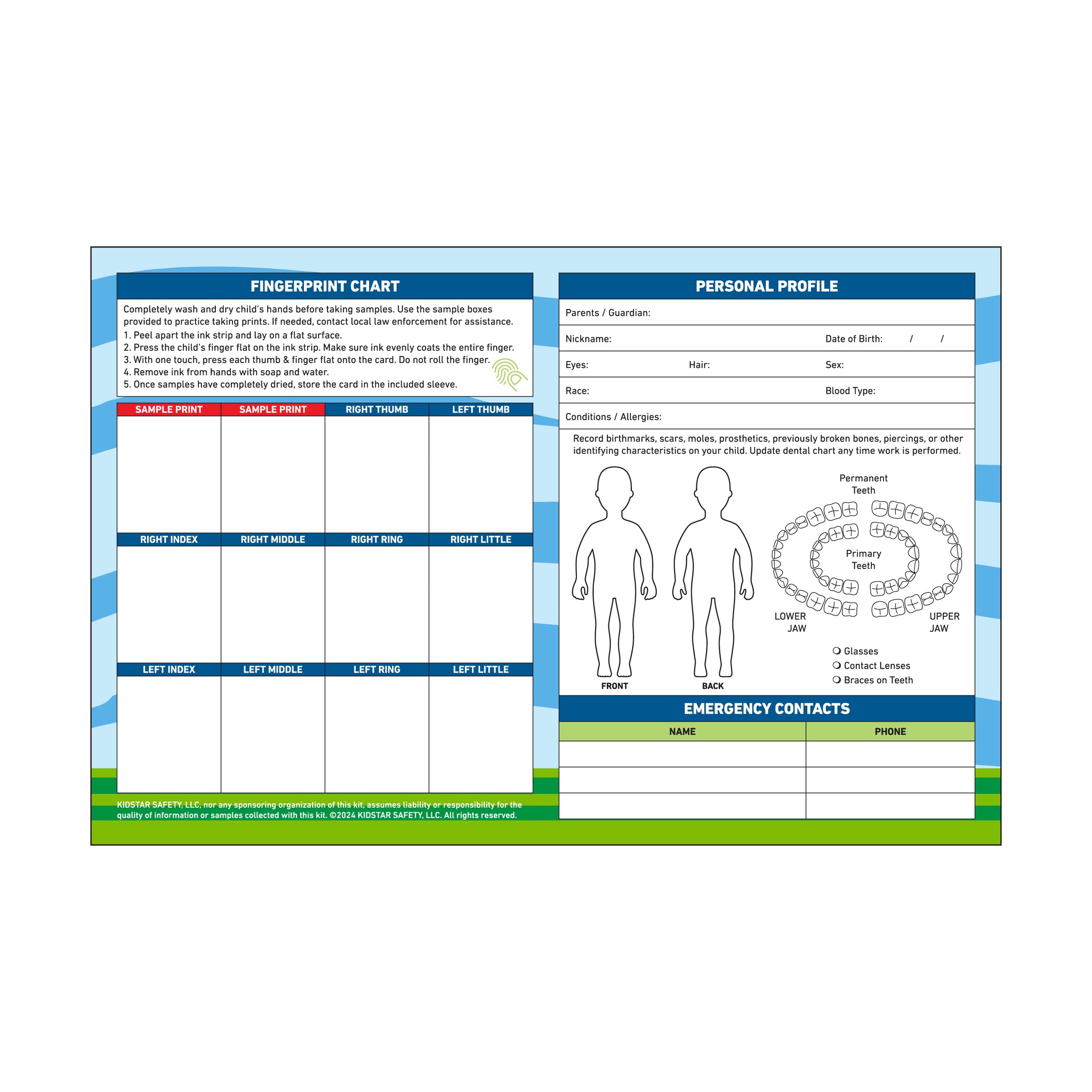 Child ID Kits | Fingerprinting & DNA Samples – KidStar Safety