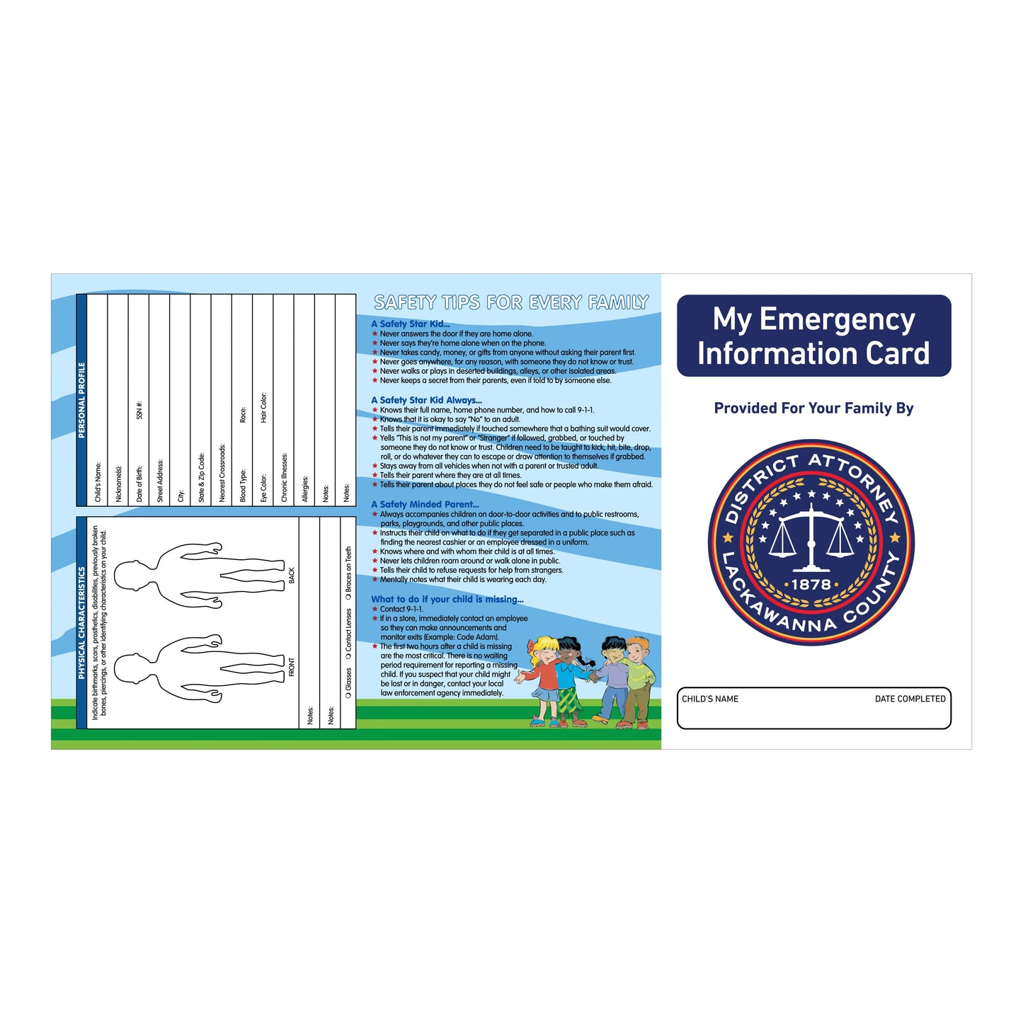 Complete Child ID Kits Custom