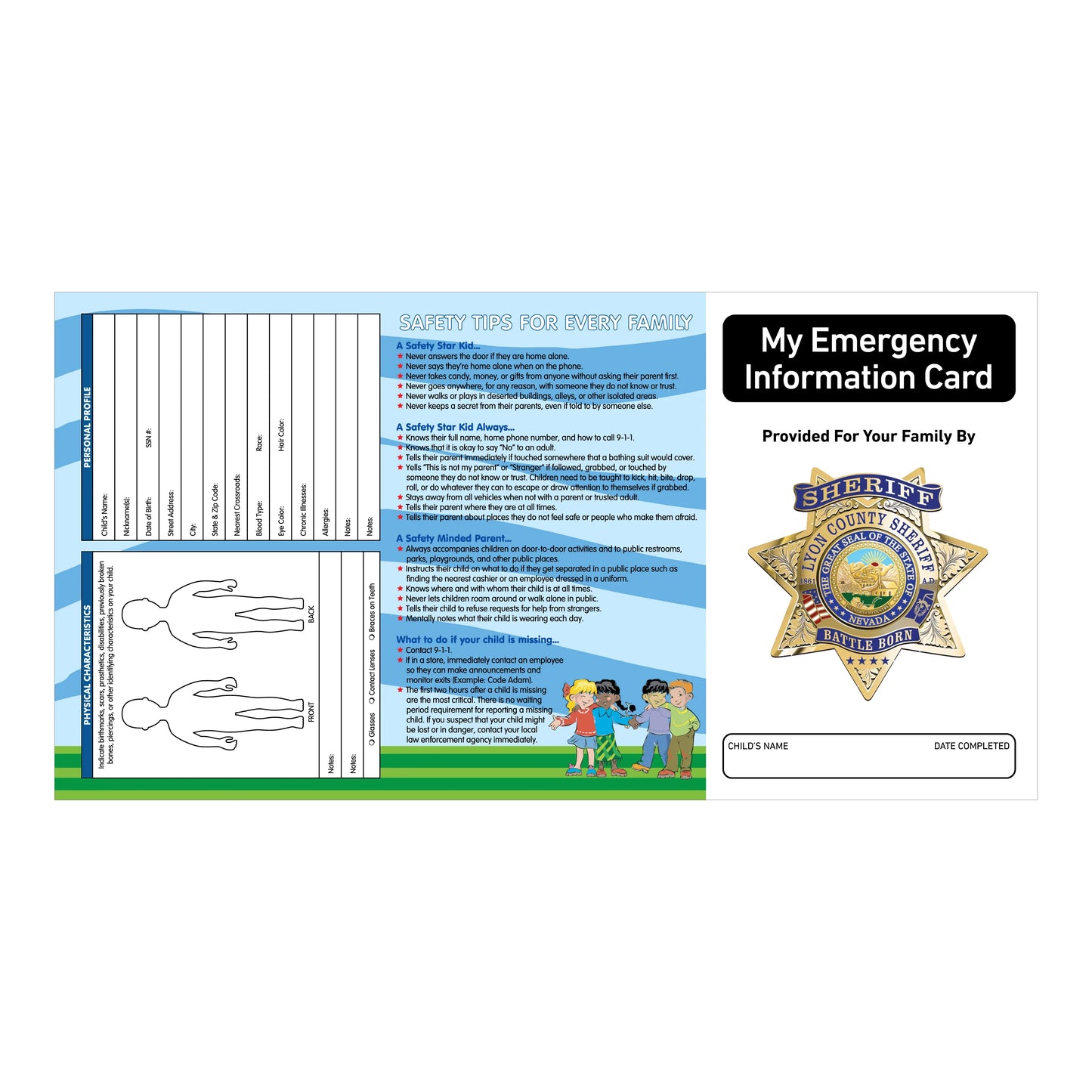 Child Fingerprint Kits Custom
