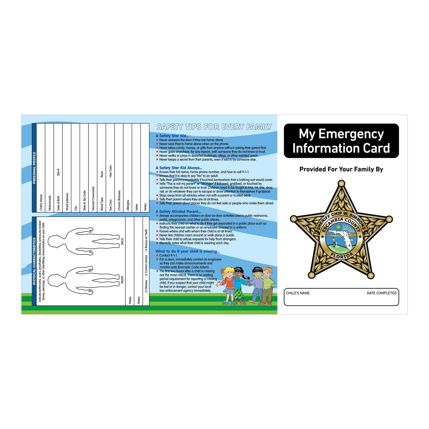 Child Fingerprint Kits Custom