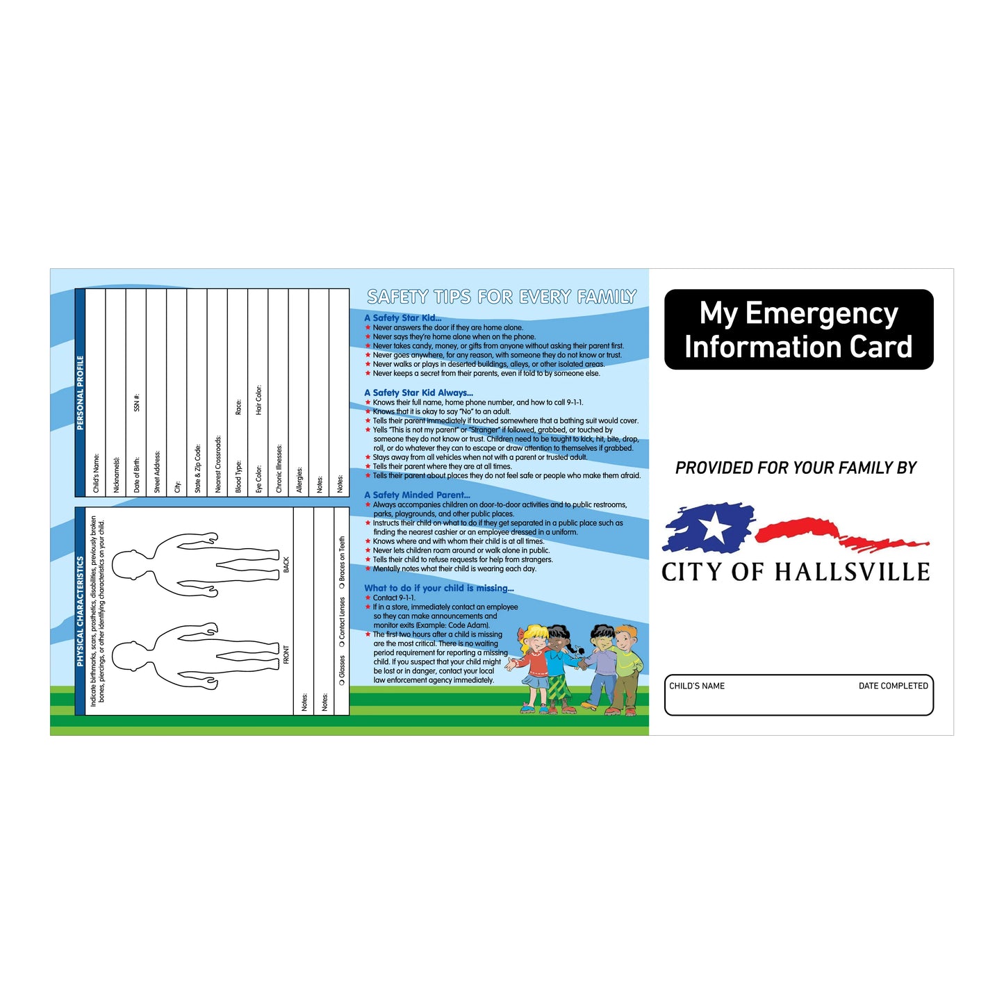 Child Fingerprint Kits Custom