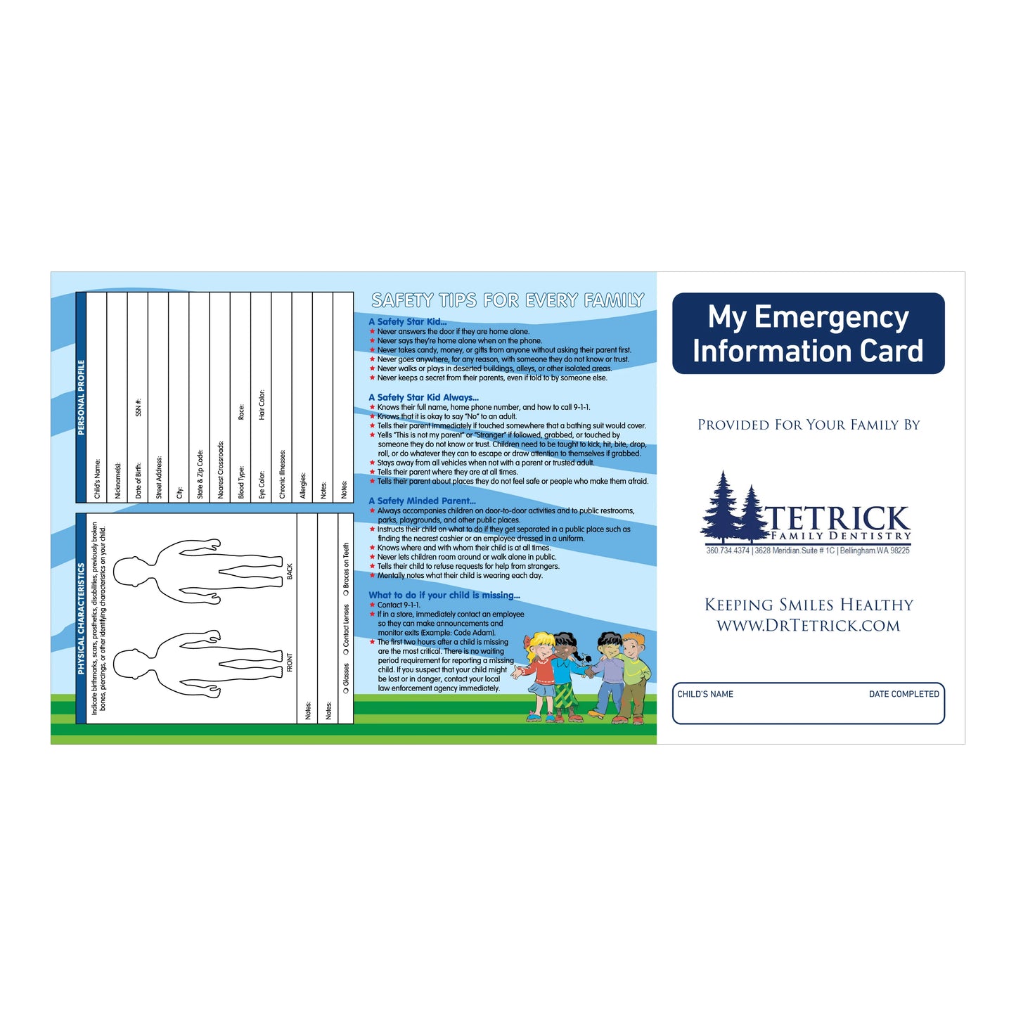 Child Fingerprint Kits Custom