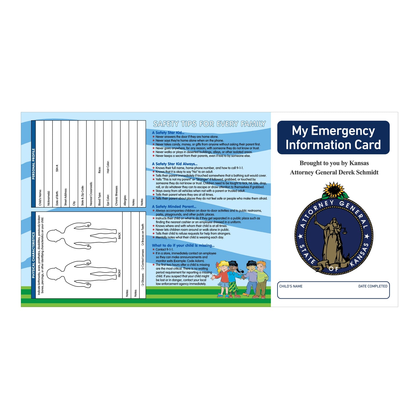 Child Fingerprint Kits Custom